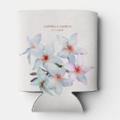 Floral Watercolor Frangipani Dosenkühler (Rückseite)