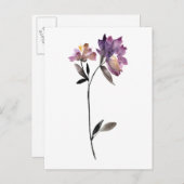 Floral Watercolor III Postkarte (Vorne/Hinten)