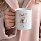 Floral Watercolor Initiale Tasse - Z