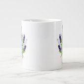 Floral Watercolor Lavendel Jumbo-Tasse (Vorderseite)