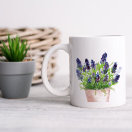 Floral Watercolor Lavendel Jumbo-Tasse