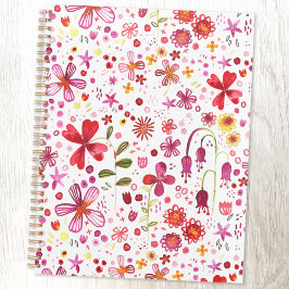 Floral Watercolor Modernes Muster Planer