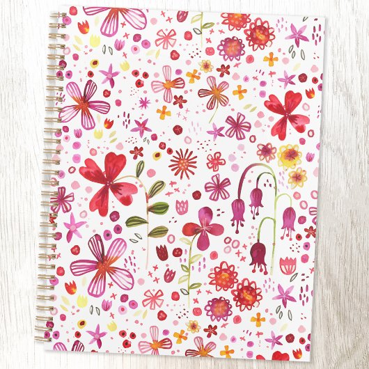 Floral Watercolor Modernes Muster Planer