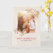 Floral Watercolor Muttertagskarte Karte (Gelbe Blume)