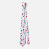 Floral Watercolor Neck Tie Krawatte (Vorderseite)