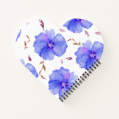 Floral Watercolor Notebook Geschenk Idee Notizblock (Rückseite)