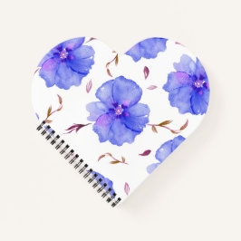 Floral Watercolor Notebook Geschenk Idee Notizblock