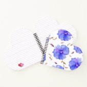 Floral Watercolor Notebook Geschenk Idee Notizblock (Innenseite)