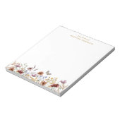 Floral Watercolor Notepad Notizblock (Rotiert)