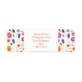 Floral Watercolor Orange Blue (Vorne)