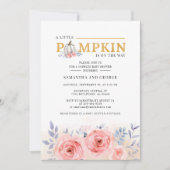 Floral Watercolor Paare Kinderdusche Botanisch Einladung (Vorderseite)