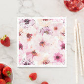 Floral Watercolor Paper Napkin Serviette (Beispiel)