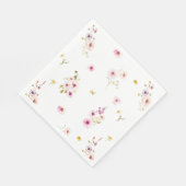 Floral Watercolor Paper Napkin Serviette (Ecke)