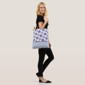 Floral Watercolor Pattern Lavender and Blue Tasche (Am Model)
