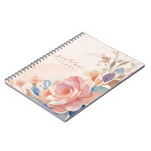 Floral Watercolor Personalisiert Dankesblatt Notizblock (Linke Seite)