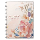 Floral Watercolor Personalisiert Dankesblatt Notizblock (Vorderseite)