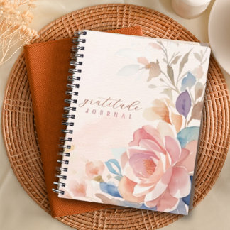 Floral Watercolor Personalisiert Dankesblatt Notizblock