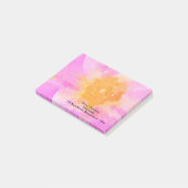 Floral Watercolor Post it Notes Post-it Klebezettel (angewinkelt)