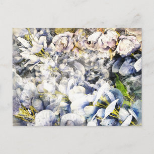 Floral Watercolor Postcard 4 Postkarte