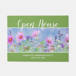 Floral Watercolor Real Anwesen Open House Doormat Fußmatte