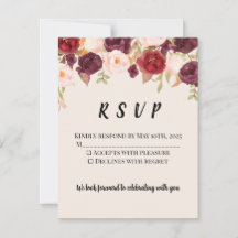 Floral Watercolor RSVP