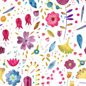 Floral Watercolor Save the Date Einladung