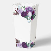 Floral Watercolor Script Hochzeit Danke Geschenkschachtel (Rückseite)