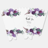 Floral Watercolor Script Hochzeit Danke Geschenkschachtel (Ungeklappt)