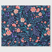 Floral watercolor seamless pattern. geschenkpapier (Flach)