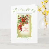 Floral Watercolor Seetaxkarte Karte (Gelbe Blume)