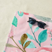 Floral Watercolor Strandtuch (Beispiel)