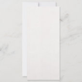 Floral Watercolor Tropical Laceleaf Wedding (Rückseite)