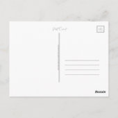 Floral Watercolor Umschlag Hallo Gruß Postkarte (Rückseite)