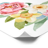 Floral Watercolor wird bald zum besten Poster (Ecke)