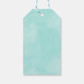 Floral Watercolor Wreath Vielen Dank Geschenkanhänger (Rückseite)