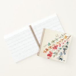 Floral Waterfall Spirale Notebook Notizblock