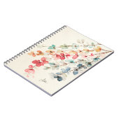 Floral Waterfall Spirale Notebook Notizblock (Linke Seite)