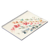 Floral Waterfall Spirale Notebook Notizblock (Linke Seite)