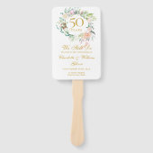 Floral we do Vow Renewal Anniversary Program Fächer (Vorderseite)