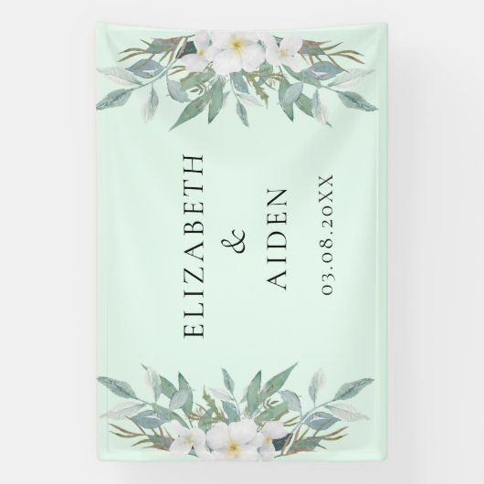 Floral Wedding Banner (Vertikal)