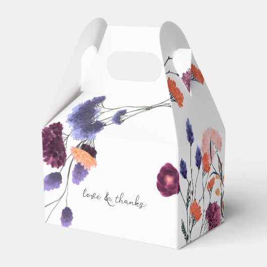 Floral Wedding Box Geschenkschachtel (Rückseite)