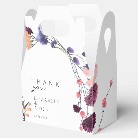 Floral Wedding Box Geschenkschachtel (Geöffnet)