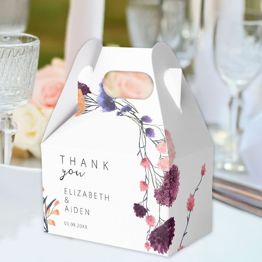 Floral Wedding Box Geschenkschachtel