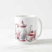 Floral Wedding Brautparty ParTea Gefallen Kaffeetasse (VorderseiteRechts)