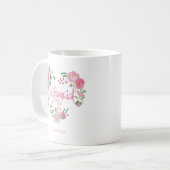 Floral Wedding Bridesmaid Kaffeetasse (Vorderseite Links)