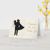 Floral Wedding Couple Karte (Gelbe Blume)