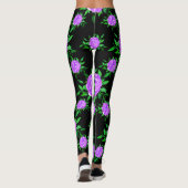 Floral Wedding Dresses Leggings (Rückseite)