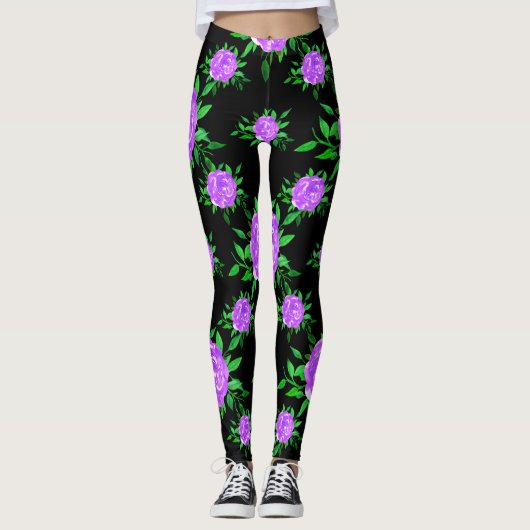 Floral Wedding Dresses Leggings (Vorderseite)