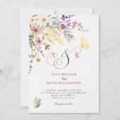Floral wedding einladung (Vorderseite)