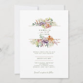 Floral Wedding Einladung BOHO Wildblumen Digital (Vorderseite)